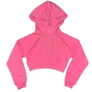 Naked Wardrobe Stay Chillin Cropped Hoodie Pink XS